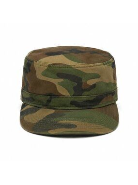 Ultra Force Camo Military Cap Mens Large 7.5 Green Army Lightweight Camouflage